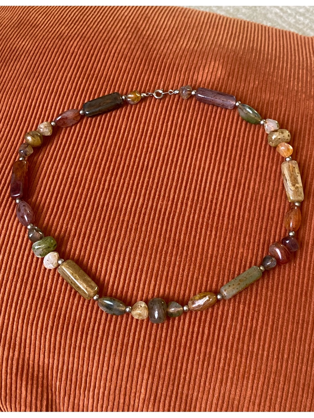 Vintage Gemstones Imitation Beaded Necklace